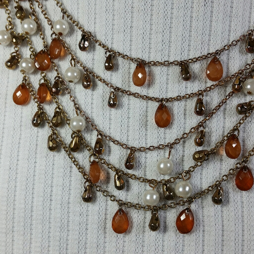 Premier Designs Multi Layer NECKLACE Charm Beads - Picture 5 of 12